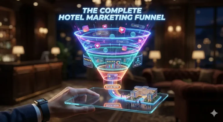Complete hotel marketing funnel.